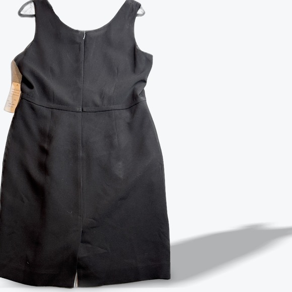 Rickie Freeman Teri Jon Tiered Dress Black Beaded Neckline Sleeveless Size‎ 16 - Picture 2 of 10